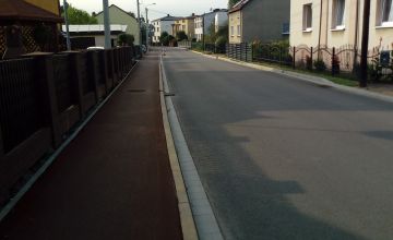 Widok na ul. Jedlińską w Bojszowach